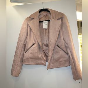 Philosophy Blush Pink Velvet Blazer